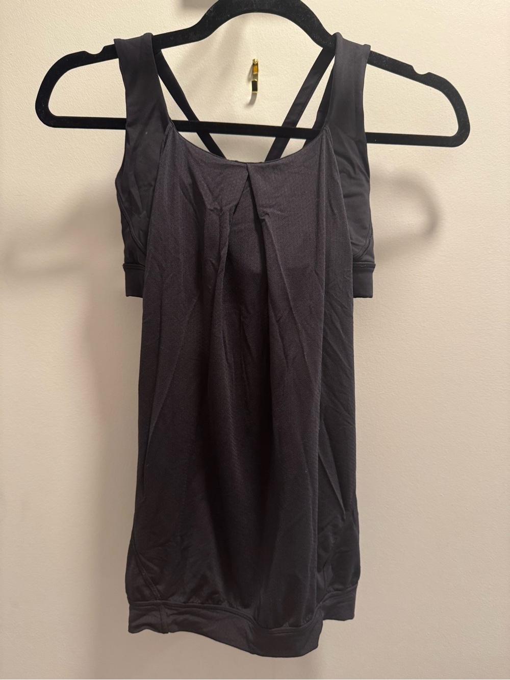 lululemon athletica Black Cross-Back Tank Top